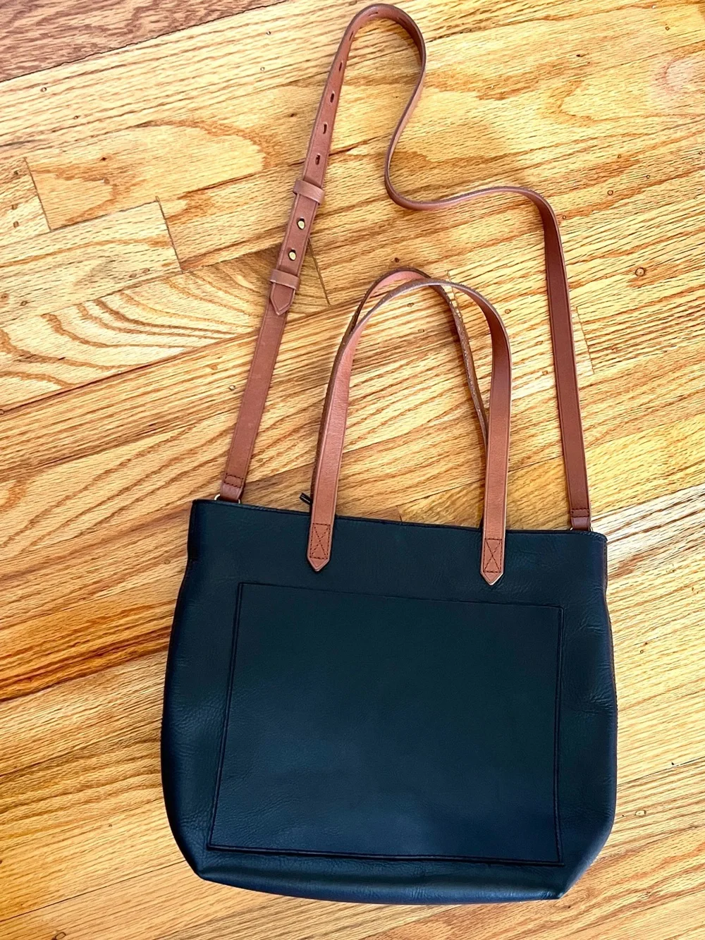 Madewell Leather Zip-Top Medium Transport Tote NWOT